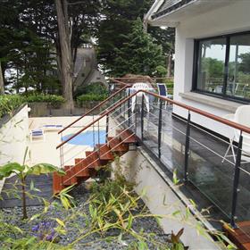Garde corps - Ambre - Fabrication d'escaliers dans le Morbihan en Bretagne - QUIMPER - BREST