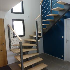  Classique - caméo - Fabrication d'escaliers dans le Morbihan en Bretagne - QUIMPER - BREST 