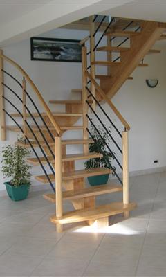 Classique - Excellence - Fabrication d'escaliers dans le Morbihan en Bretagne QUIMPER - BREST 