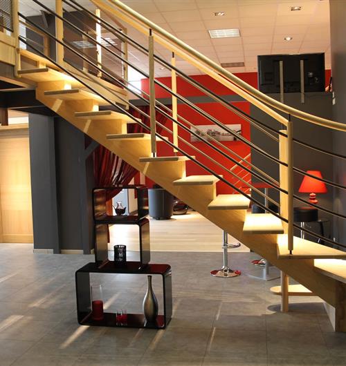 Fabrication d'escaliers dans le Morbihan en Bretagne QUIMPER - BREST 