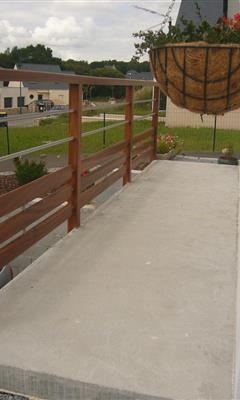 Garde corps - onyx Fabrication d'escaliers dans le Morbihan en Bretagne - QUIMPER - BREST 